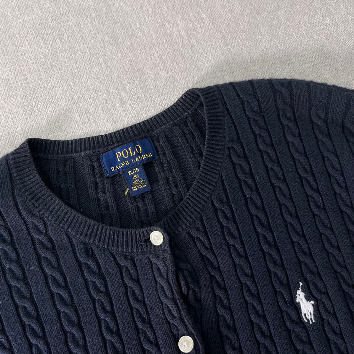 W95 폴로랄프로렌 꽈배기 가디건  상품이미지2