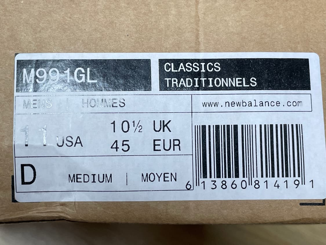 뉴발란스 991 그레이 290사이즈 상품이미지8