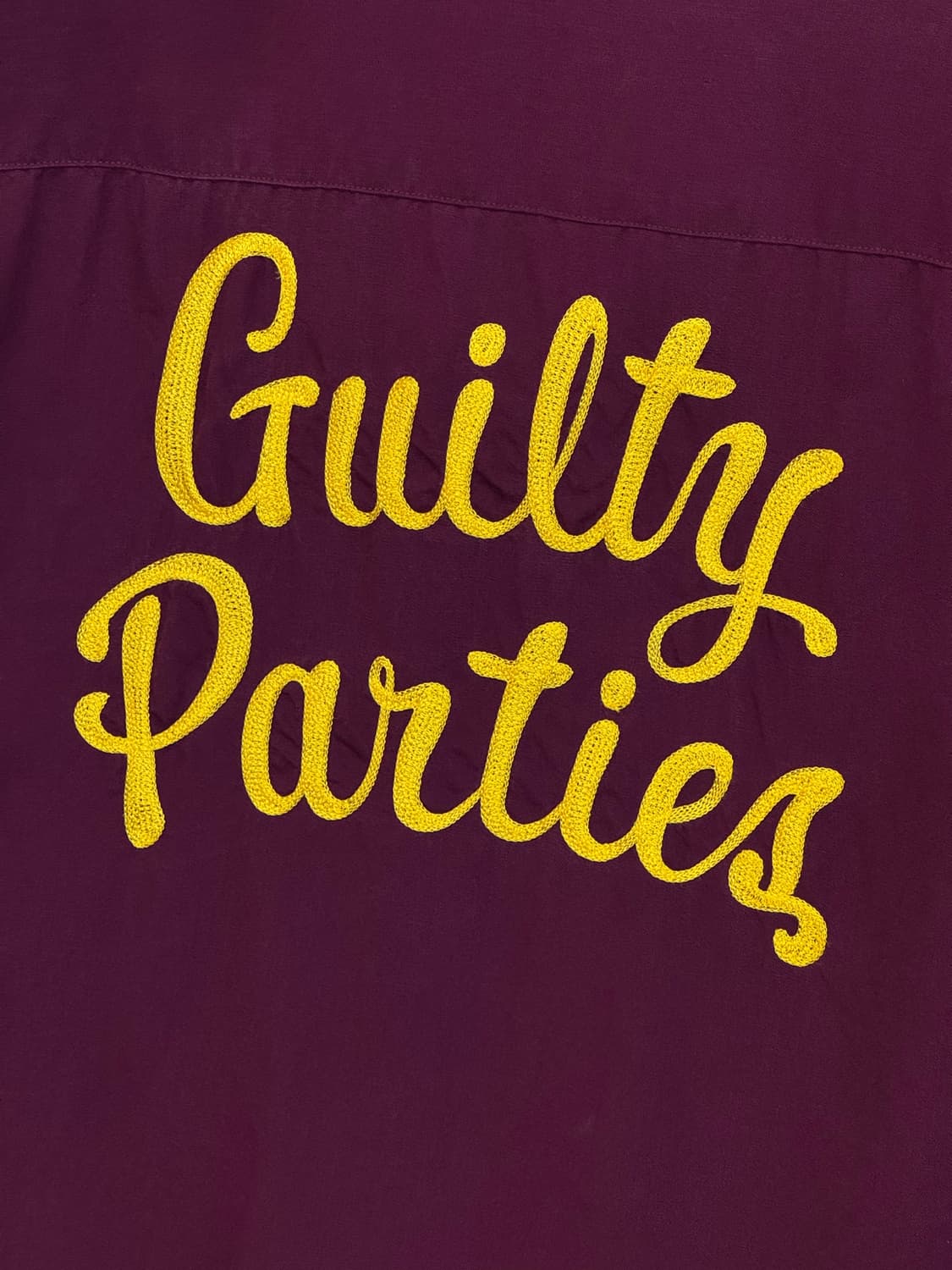 와코마리아 50‘s Guilty Parties 자수 오픈칼라 셔츠 퍼플 상품이미지5