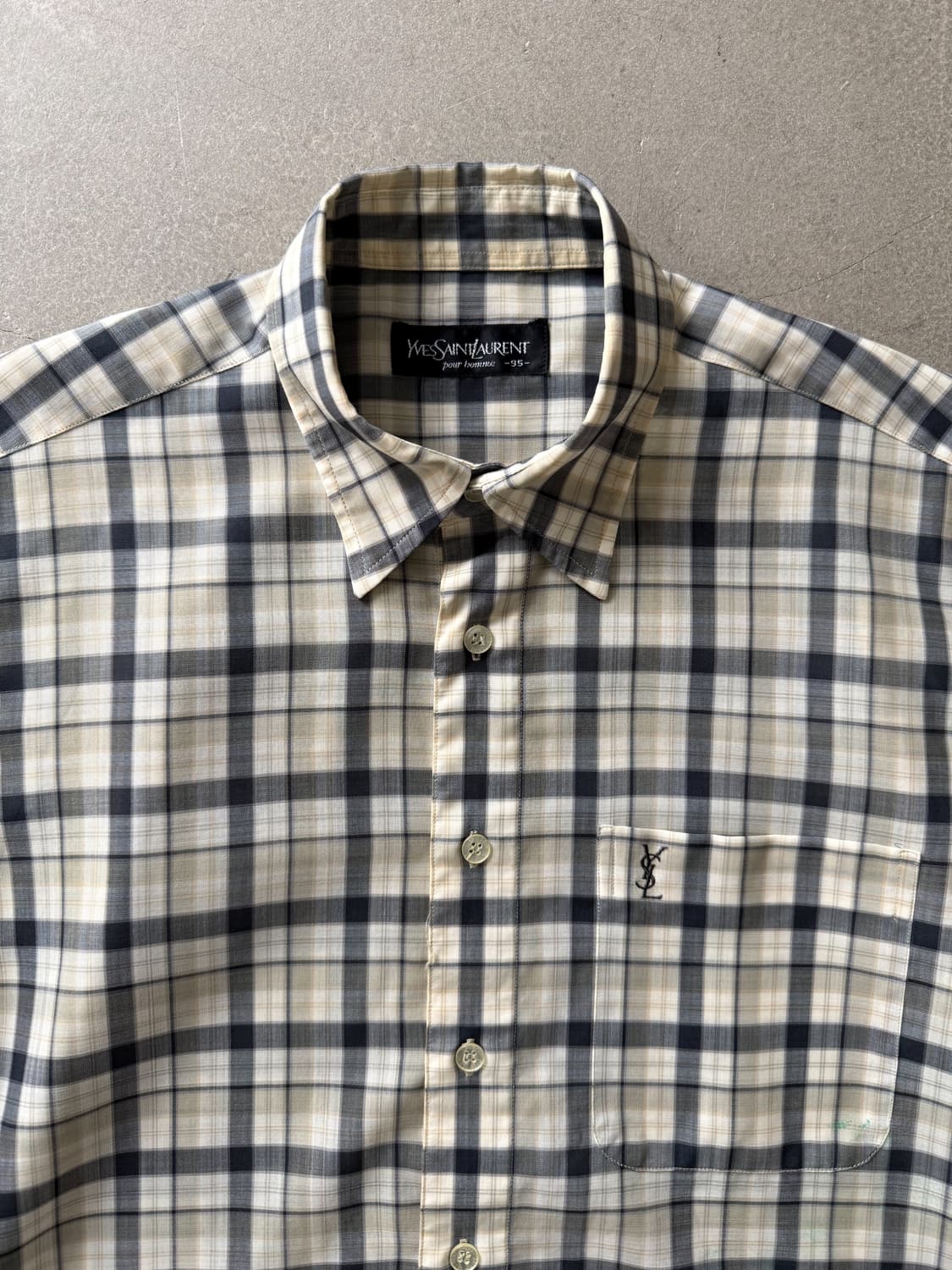  Vintage Yves Saint Laurent Check Shirt 상품이미지2