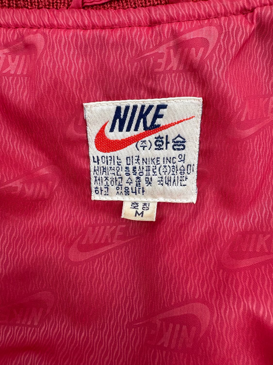 나이키 1985 빈티지 레드 바시티 자켓(블랙 가죽 파이핑) 상품이미지7