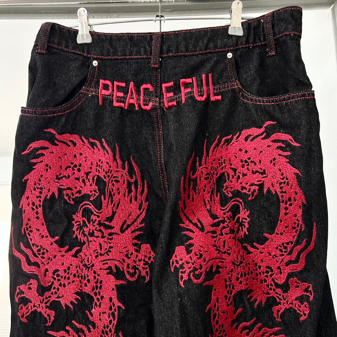 드래곤 엠브로이더리 데님 팬츠 상품이미지6