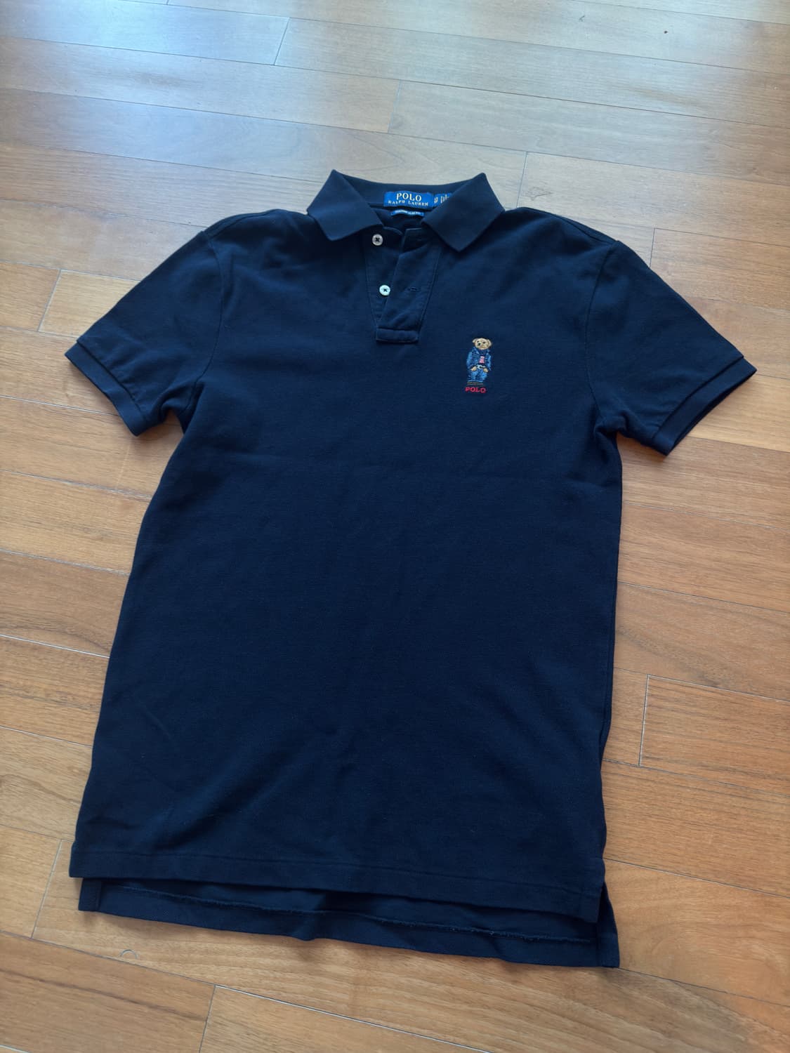 [xs] 폴로 랄프로렌 여성 슬림핏 베어 자수 반팔 티셔츠 상품이미지1