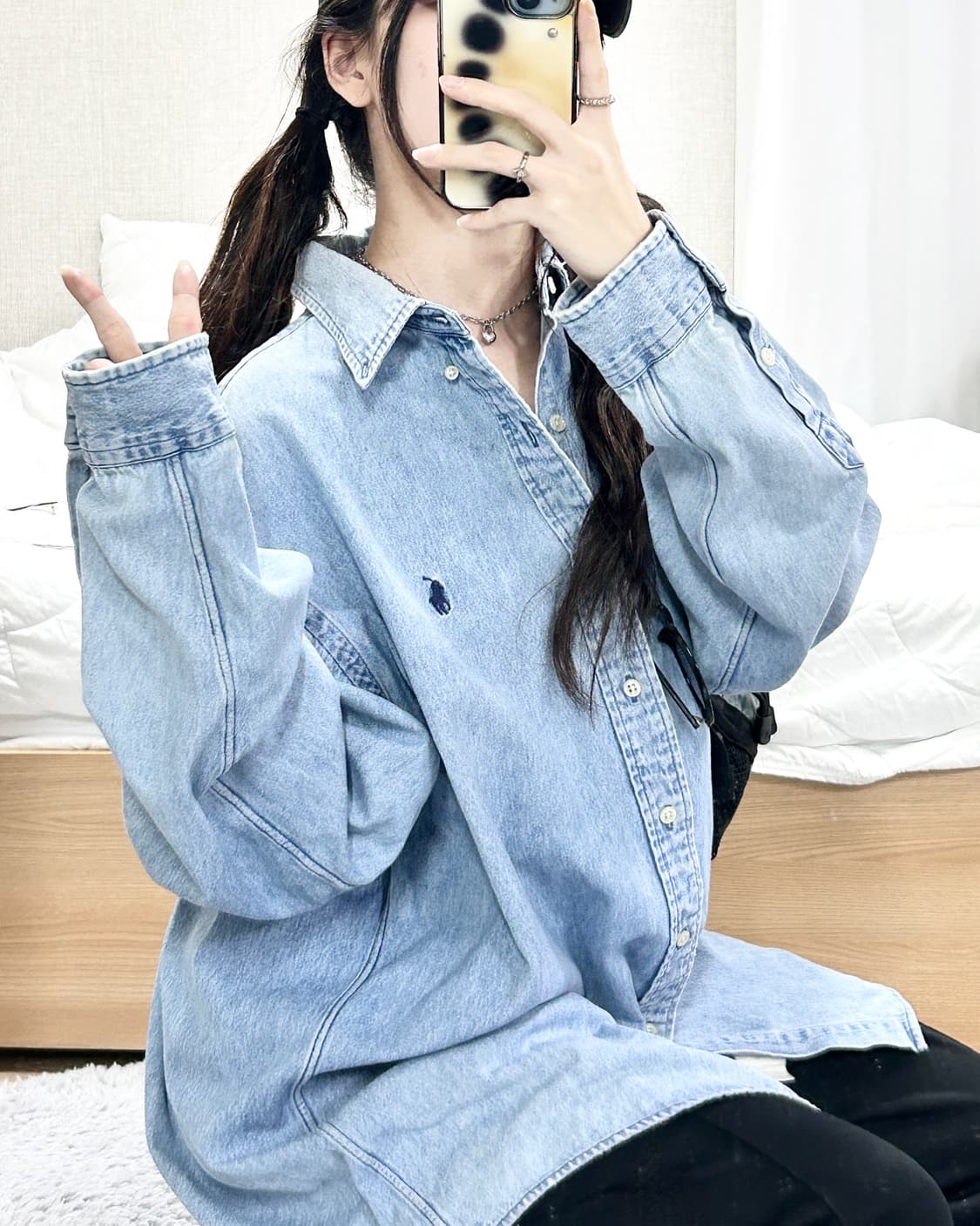 폴로 블레이크 데님 셔츠 상품이미지3