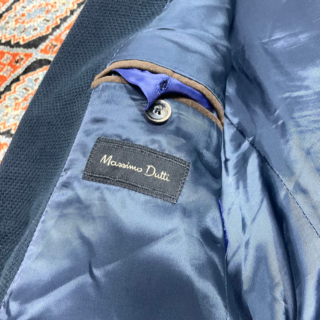 마시모두띠 네이비 엘보패치 면 블레이저 EUR50 상품이미지4