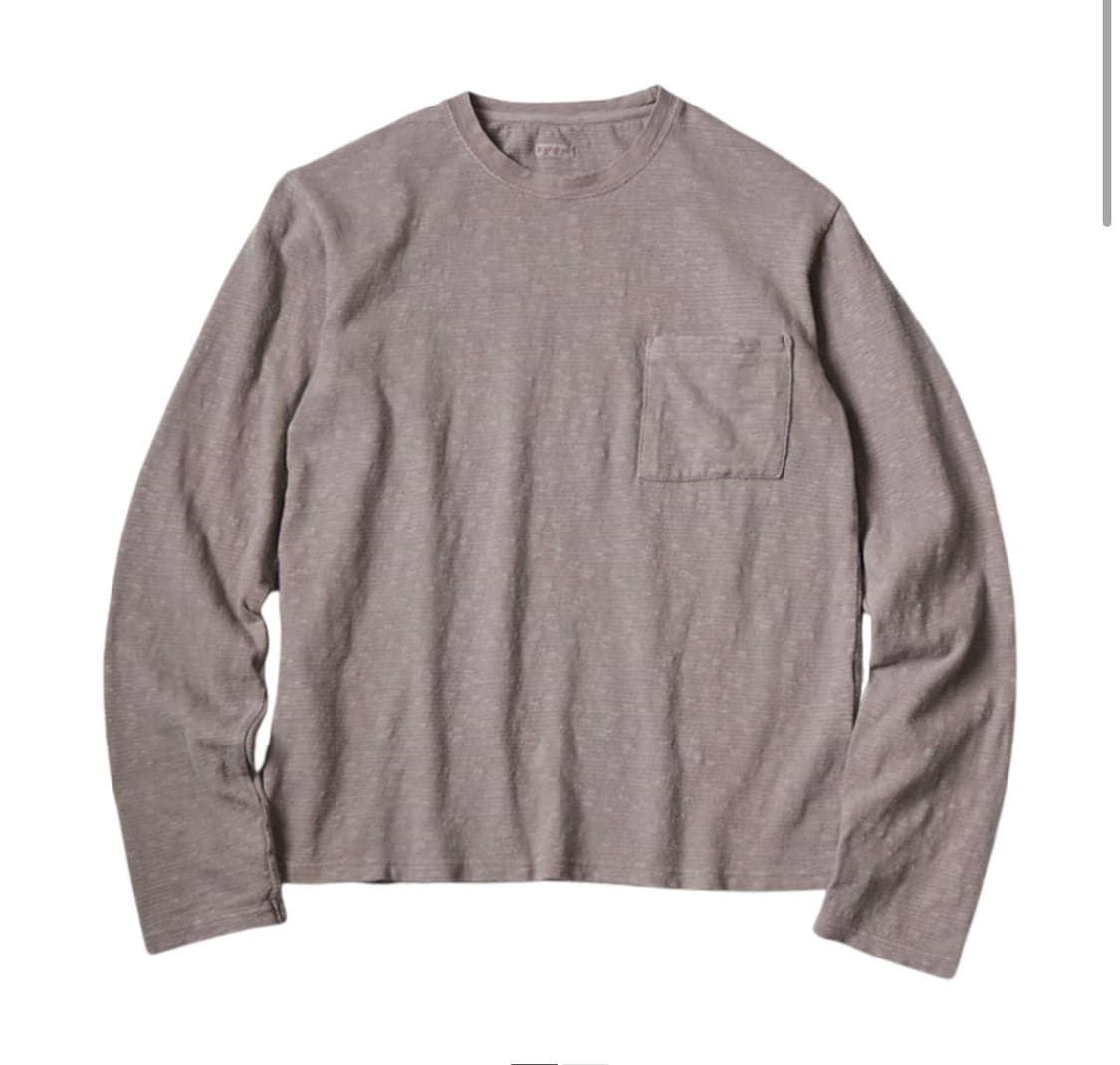 캐피탈 어뮤즈 니트 포켓론 티셔츠 차콜 상품이미지1