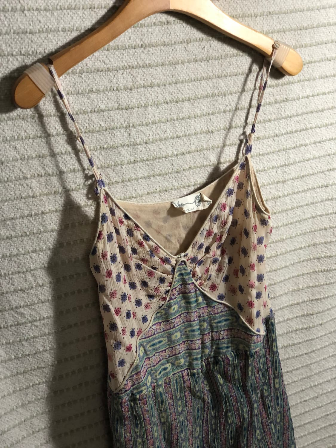 빈티지 플로럴 쉬폰 모리걸 히피 보헤미안 롱 나시 상품이미지4