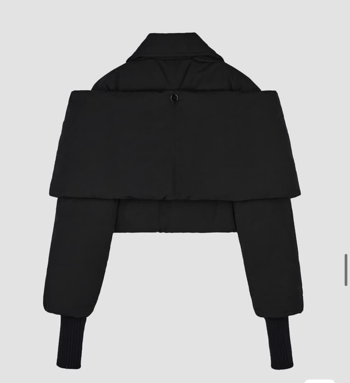 RECTO/SHAWL DETAIL CROP DOWN JUMPER 상품이미지4