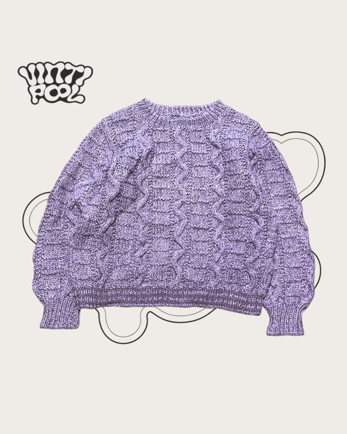 물결 반크롭 니트 상품이미지1