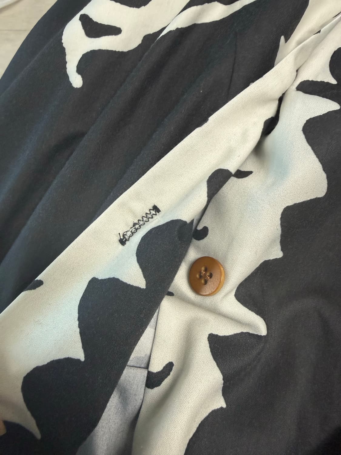 일본 빈티지 스켈레톤 그런지  블랙 셔츠  상품이미지3