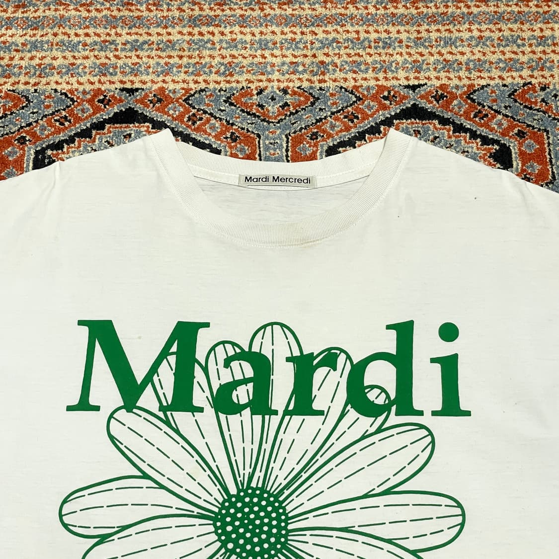  마르디메크레디 스펠로고 화이트 반팔티셔츠 여성L 상품이미지2