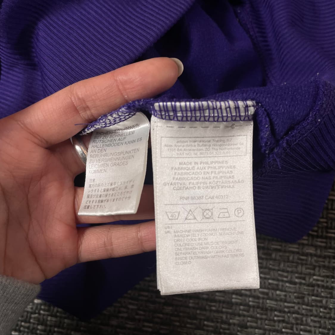 아디다스 퍼플 구 파이어버드 트랙탑 져지 S 상품이미지7