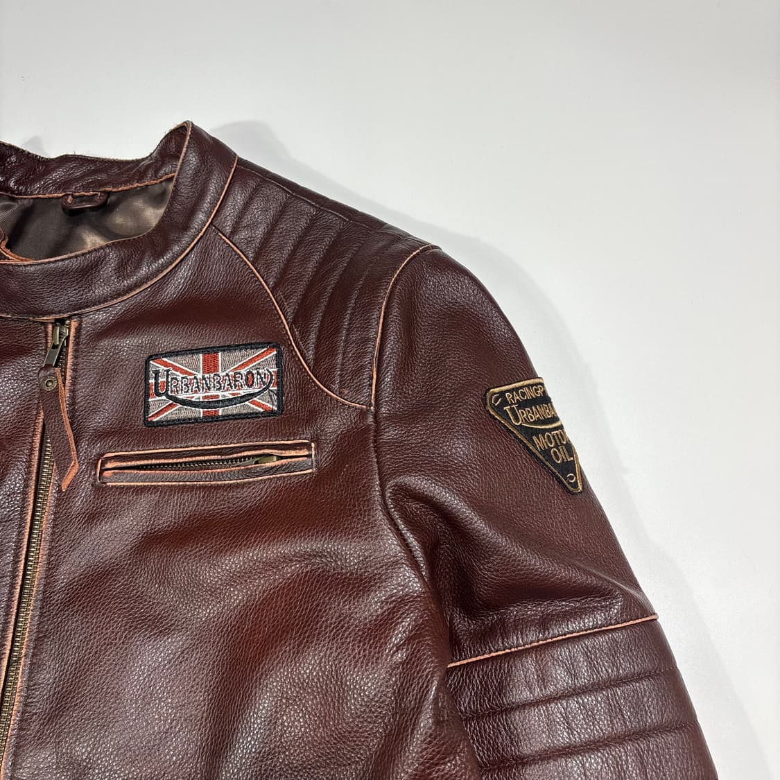 빈티지 브라운 라이더 가죽 자켓 상품이미지4
