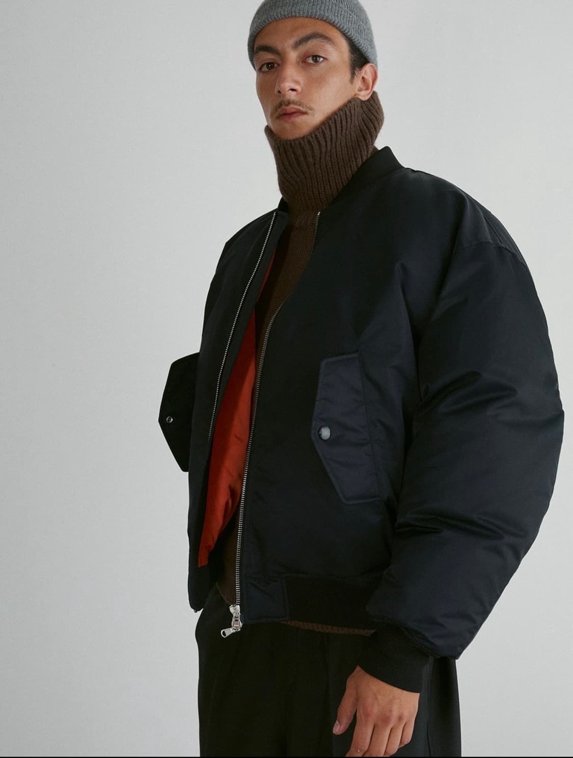 (24FW)렉토 ma-1 나일론 다운 항공 점퍼 상품이미지7