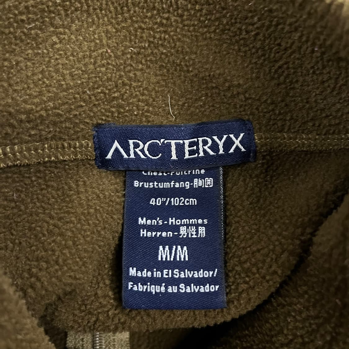 [ 정품/M ] 아크테릭스 반집업 플리스 긴팔티 b16 상품이미지5