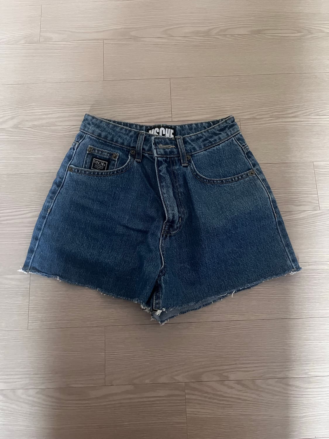 미스치프 데님 쇼츠 상품이미지1