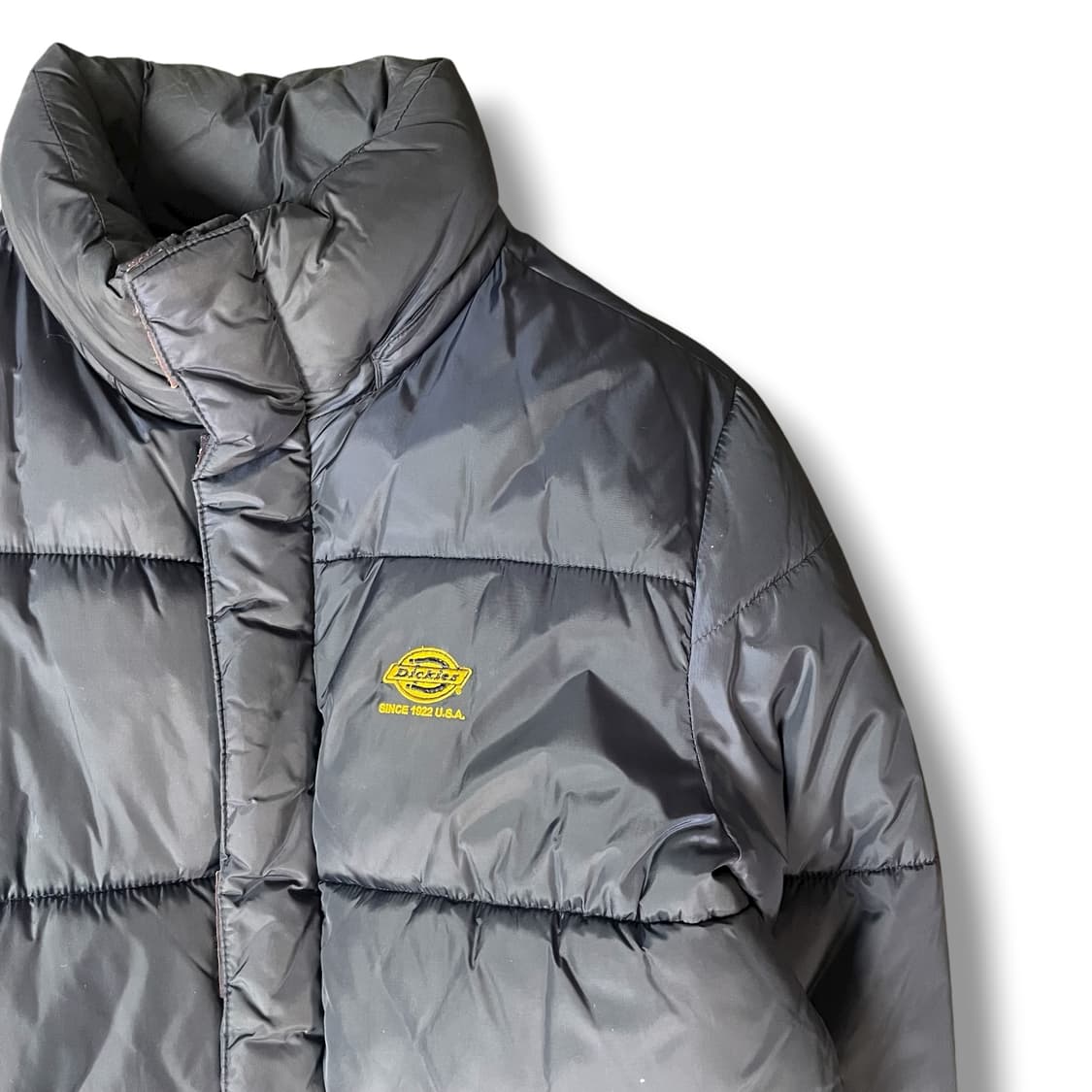 디키즈 옐로우 로고 USA 네이비 덕다운 패딩 M 상품이미지3