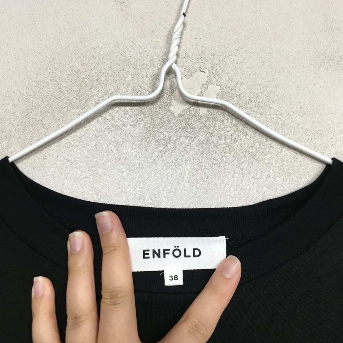 ENFOLD 엔폴드 엉폴드 셔링 반팔 티셔츠 38 상품이미지3