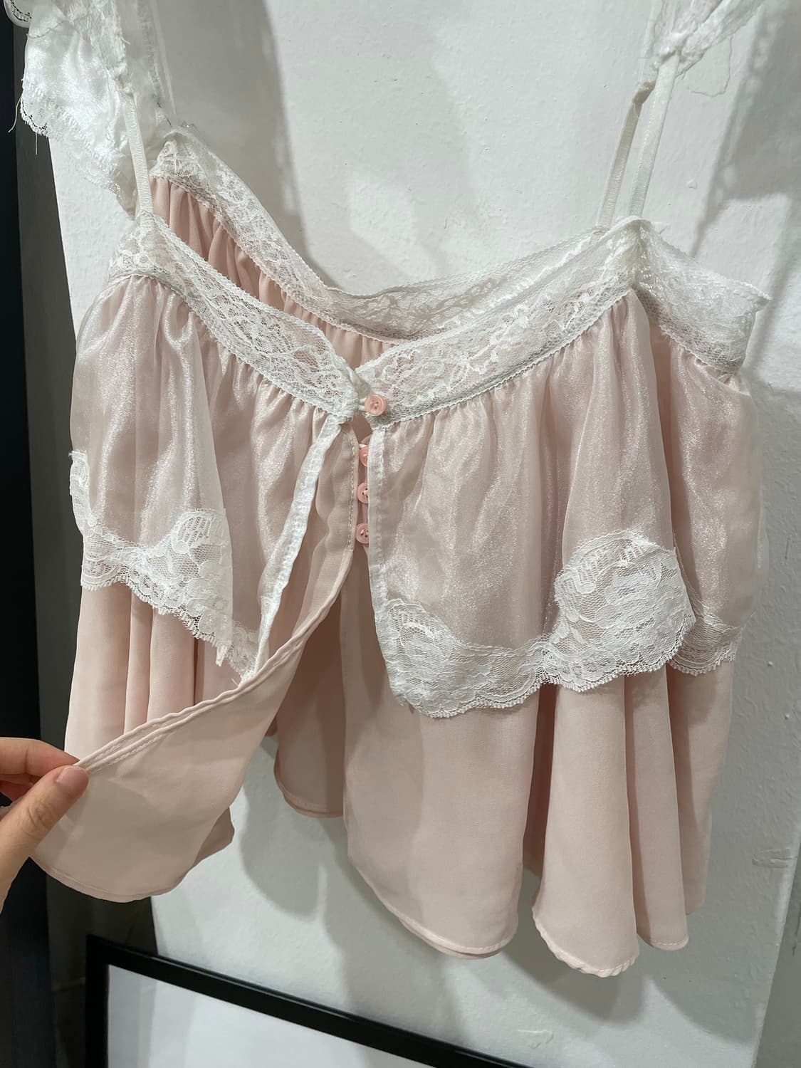페어리 레이스 뷔스티에+리본 반팔 세트 상품이미지7