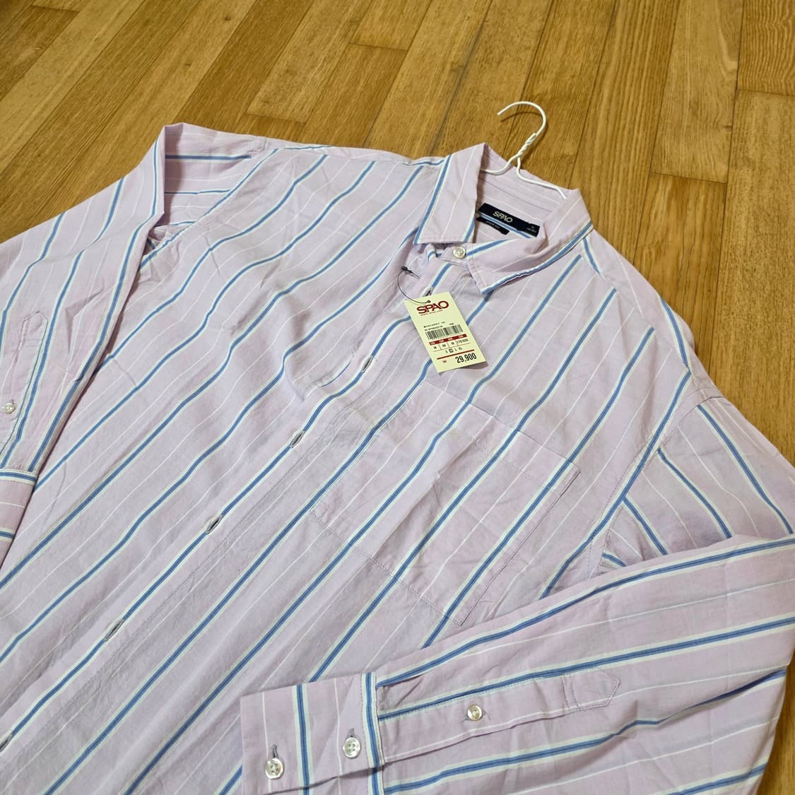 (새옷) 스파오 3만원 짜리 오버핏 셔츠 95 SPAO 스트라이프 셔츠 상품이미지2