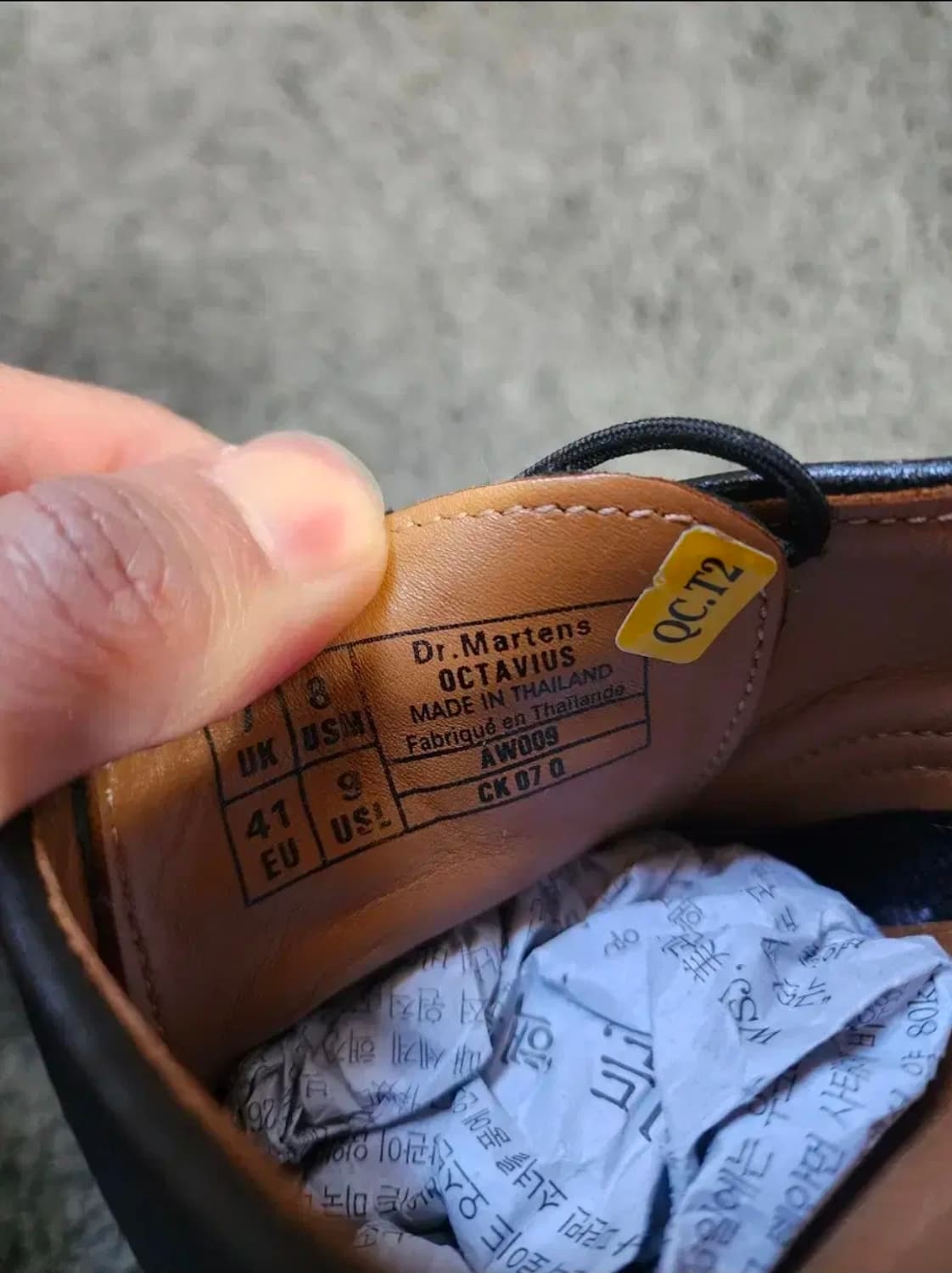 닥터마틴 블랙 더비 옥타비우스 uk7 260사이즈 상품이미지2