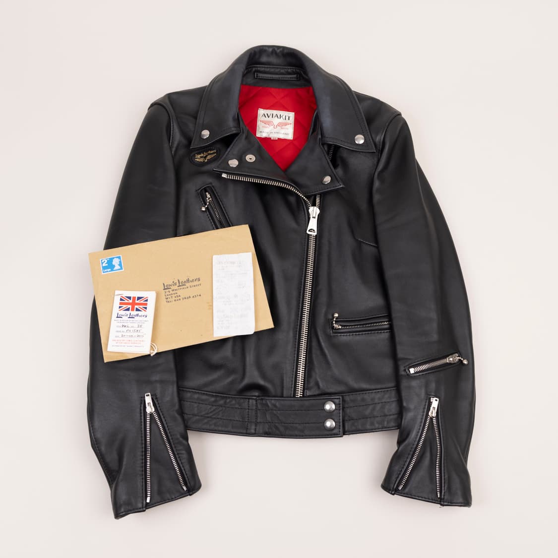루이스레더 441L 소가죽 가죽자켓 라이더자켓 38 상품이미지1