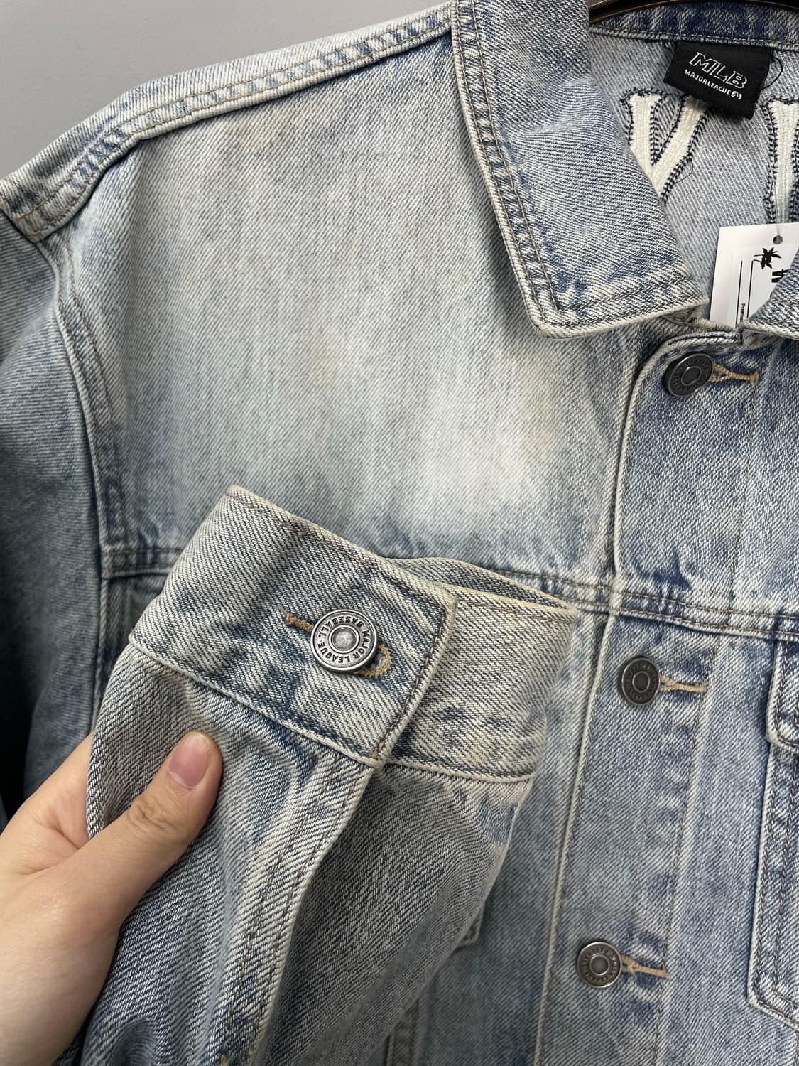 MLB 뉴욕 양키스 빅로고 데님 자켓 H952 상품이미지8