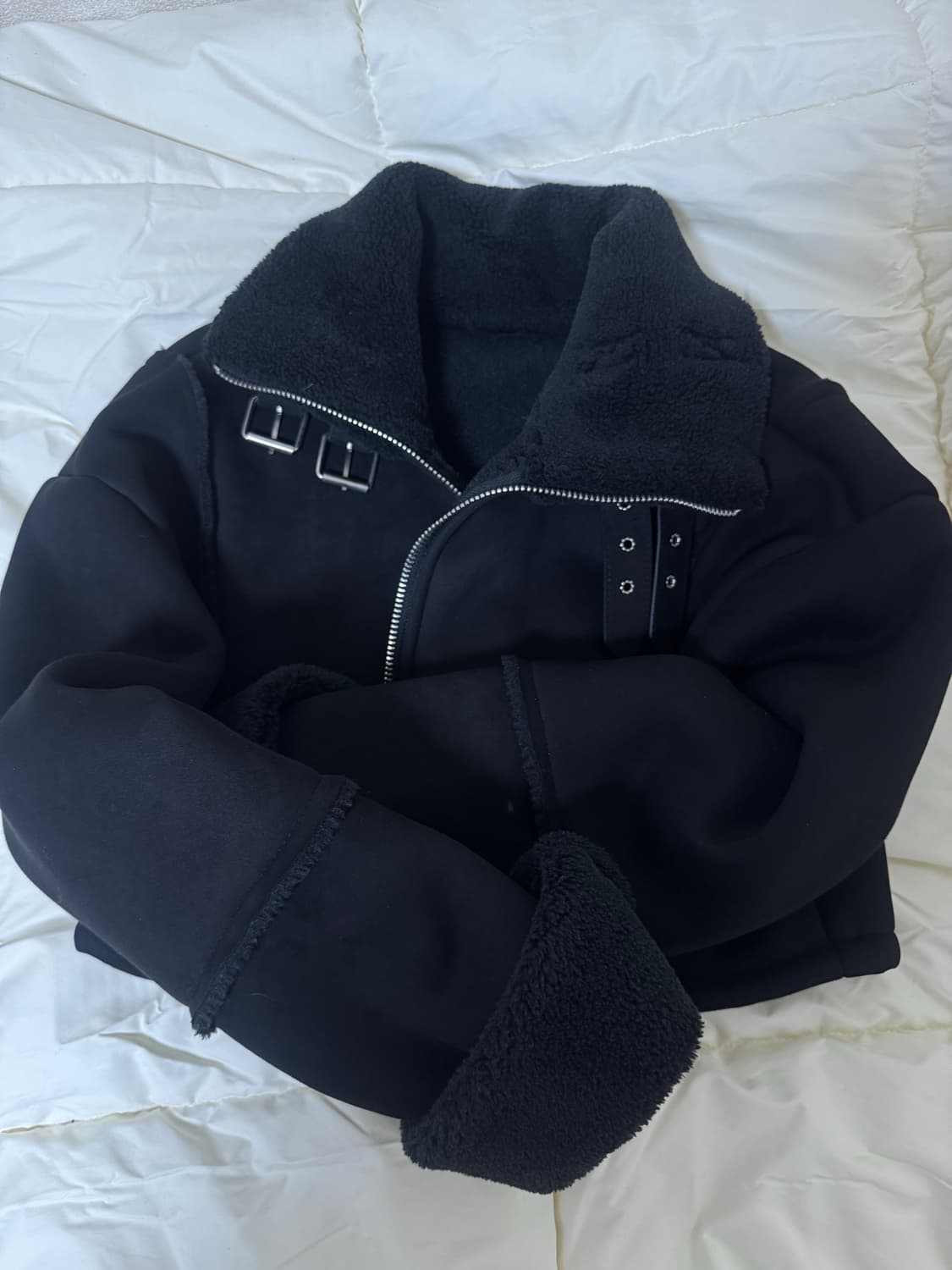 크롭무스탕 상품이미지1