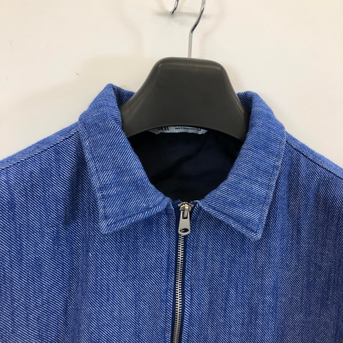 자라 린넨혼방 블루종자켓 L 상품이미지2