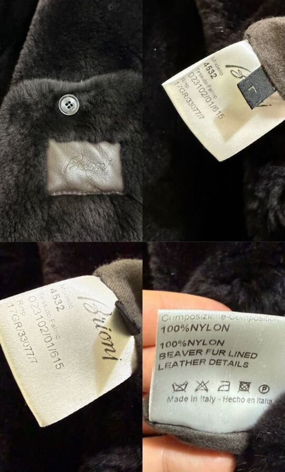 BRIONI 브리오니 패딩 점퍼(나일론/라이닝-비버 퍼)L사이즈-해외발송 상품이미지4