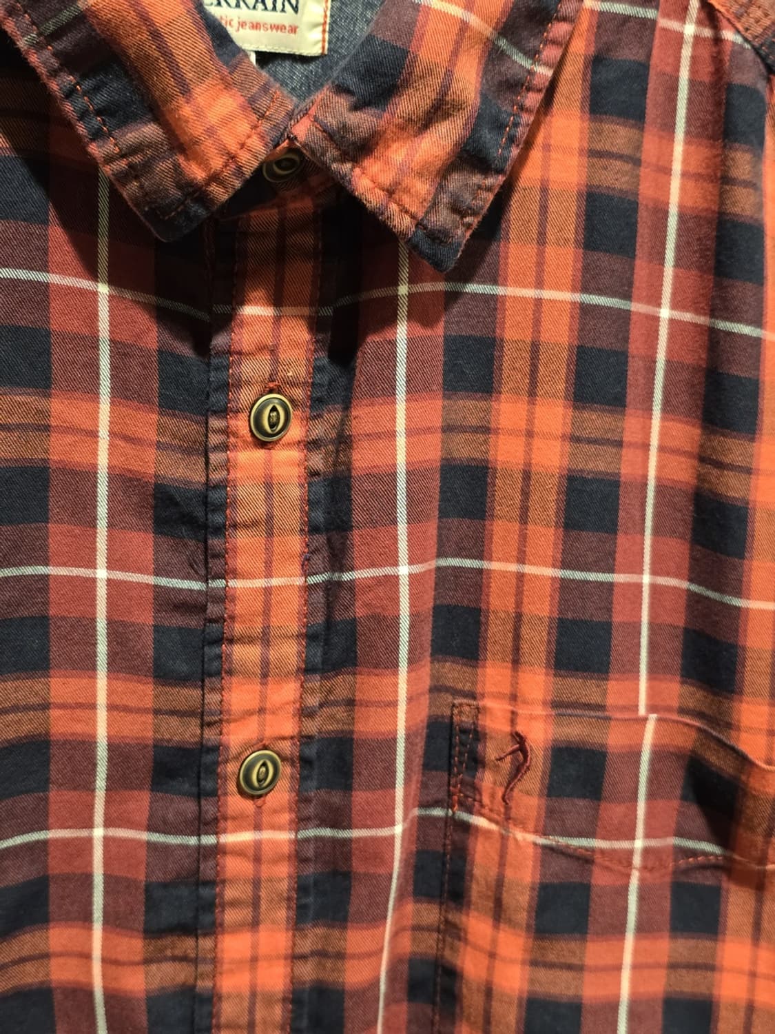 Indian Terrain Plaid Long Sleeve Shirt 상품이미지2
