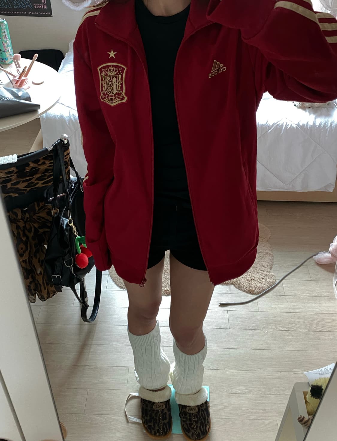 아디다스 스페인 국대 버건디 금장 져지 상품이미지3