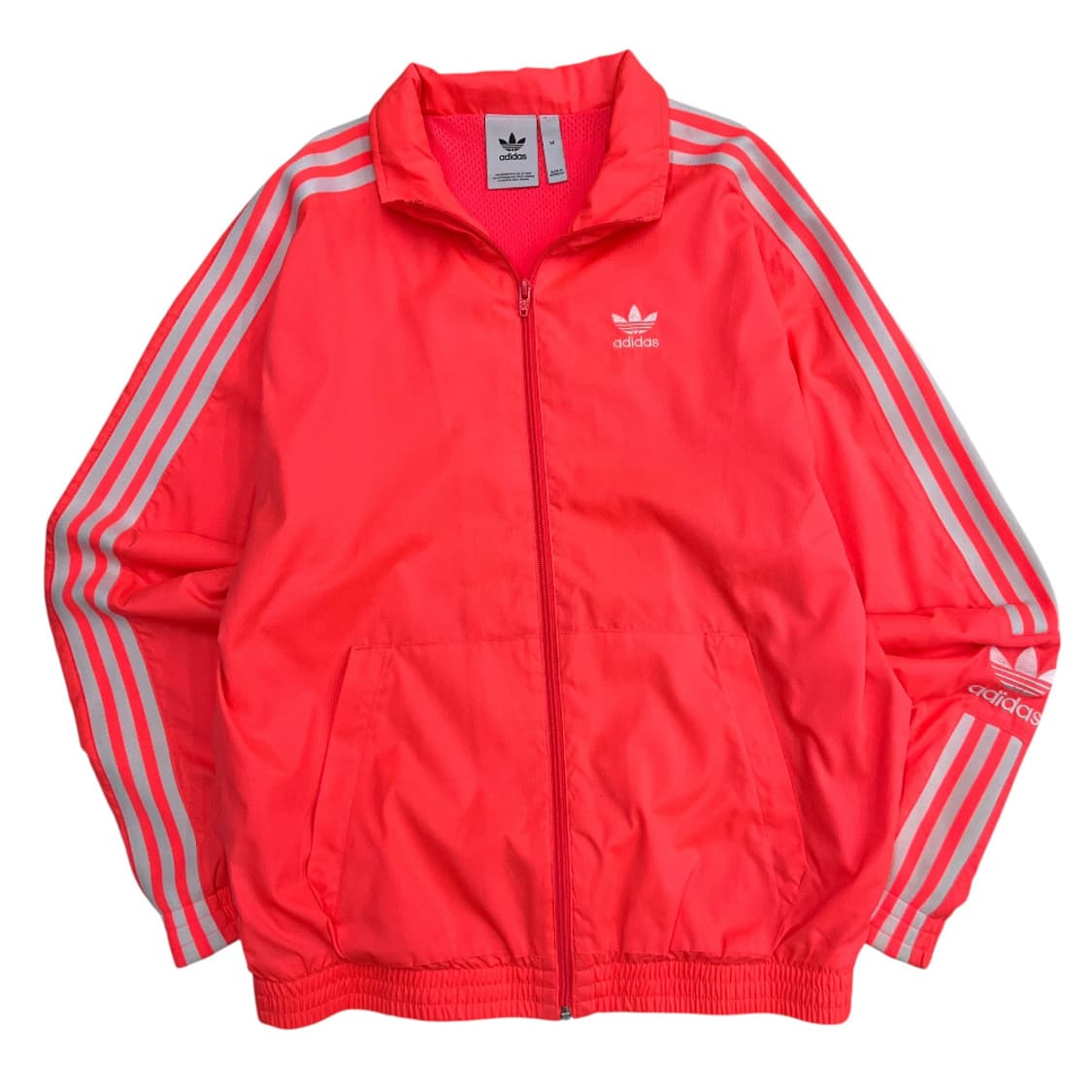 아디다스 형광 화이트라인 바람막이 M 상품이미지3