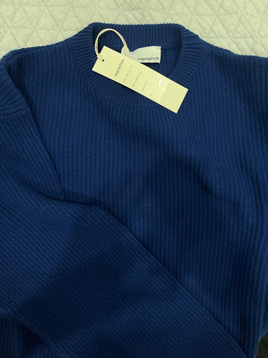 sage nation 세이지 네이션 맥캔지 니트 블루 상품이미지1