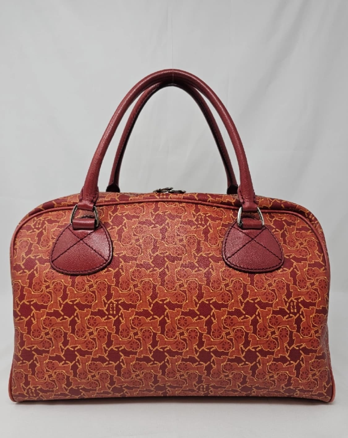 셀린느 마차 패턴 보스턴백 레드 상품이미지2