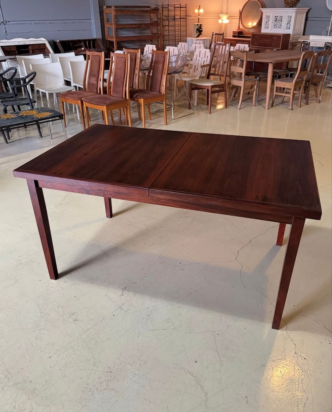 빈티지가구 60s 로즈우드 사각 다이닝 테이블 상품이미지2