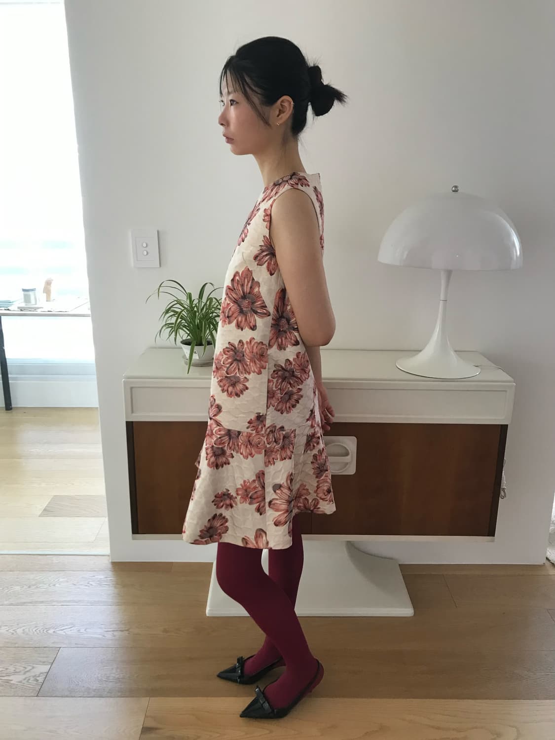 vintage flower pattern one-piece 상품이미지6