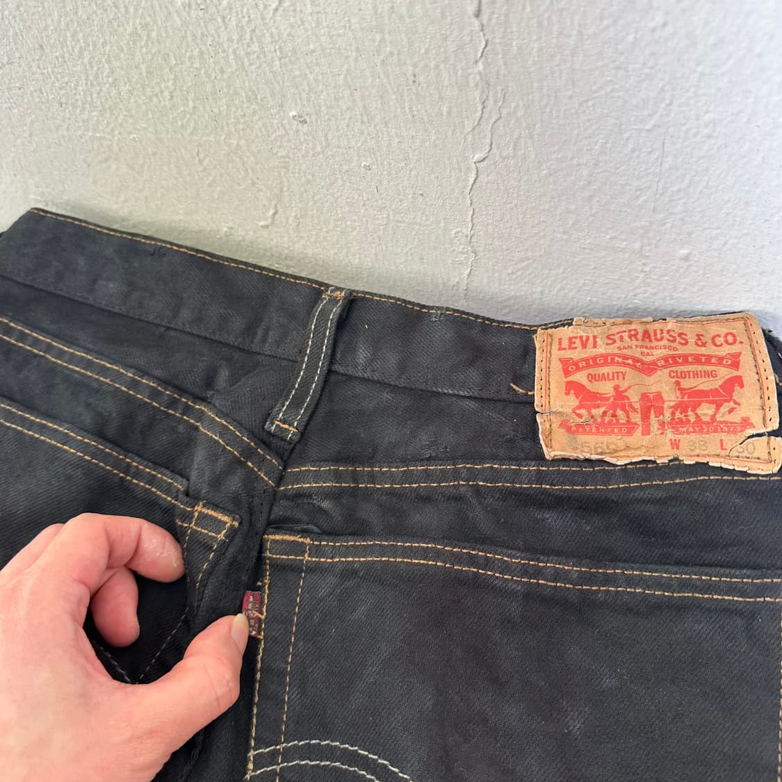 M 빈티지 레귤러핏 블리치 리폼팬츠 상품이미지6