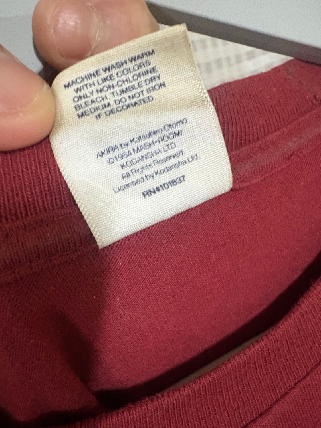 슈프림 아키라 롱슬리브 버건디 라지 상품이미지6