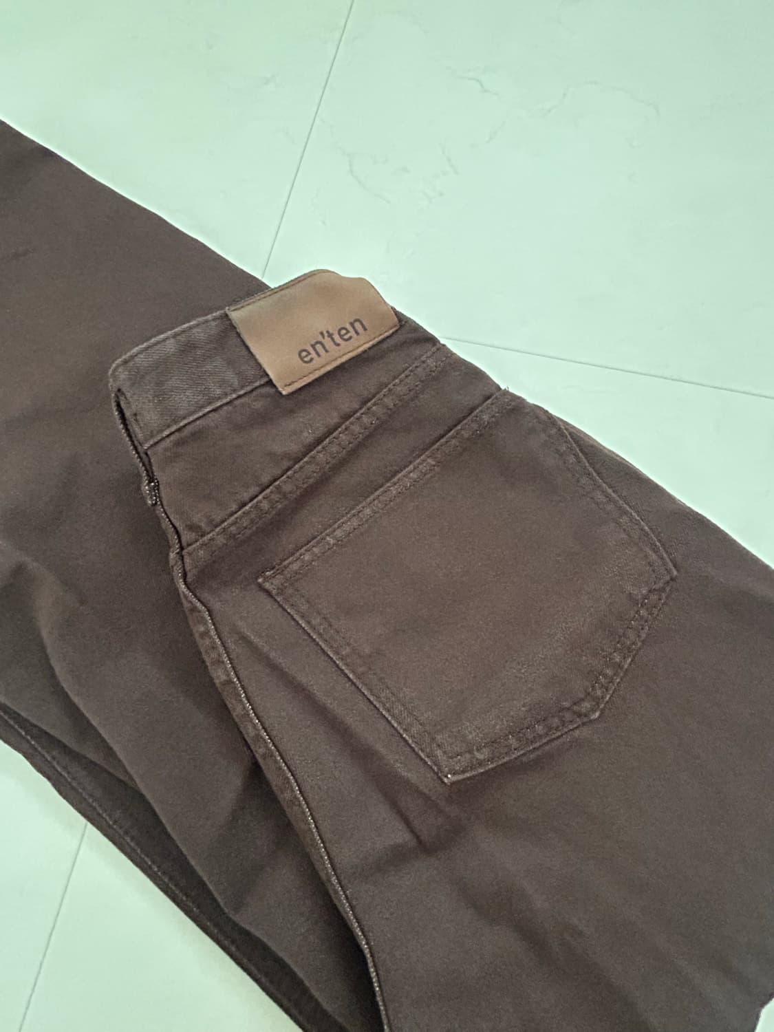 브라운 코튼팬츠 상품이미지3