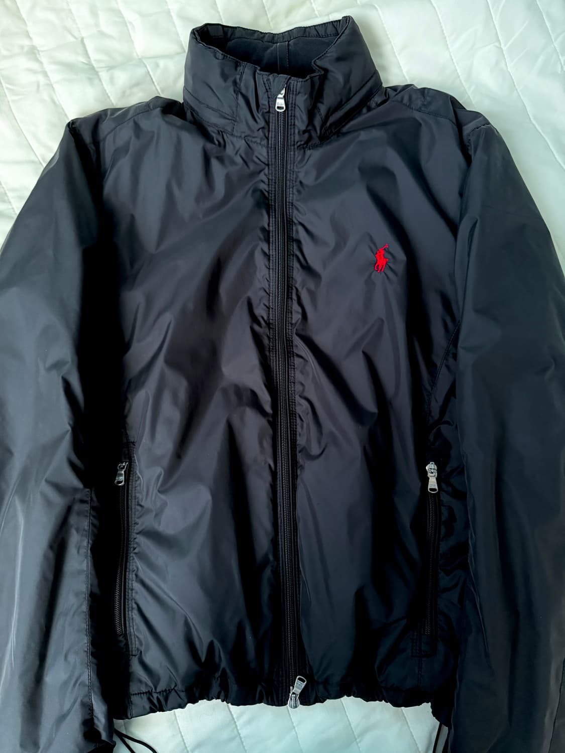 폴로 랄프로렌 폴리쉘 후드 점퍼 블랙m 상품이미지1