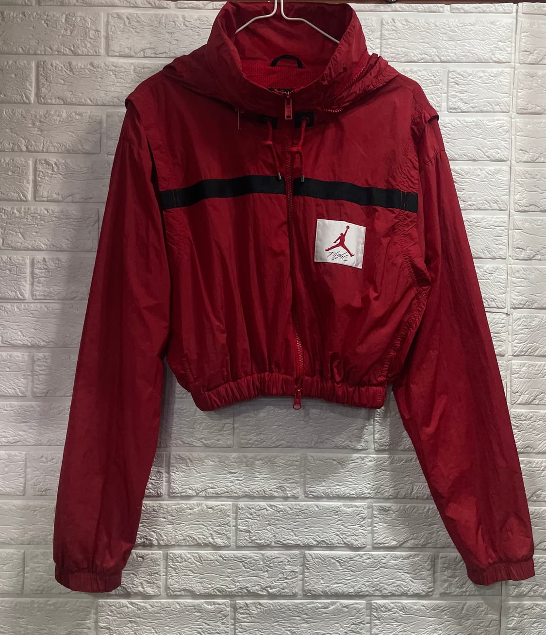 나이키 조던 크롭 바람막이자켓 레드 S 크롭자켓 숏자켓 상품이미지1