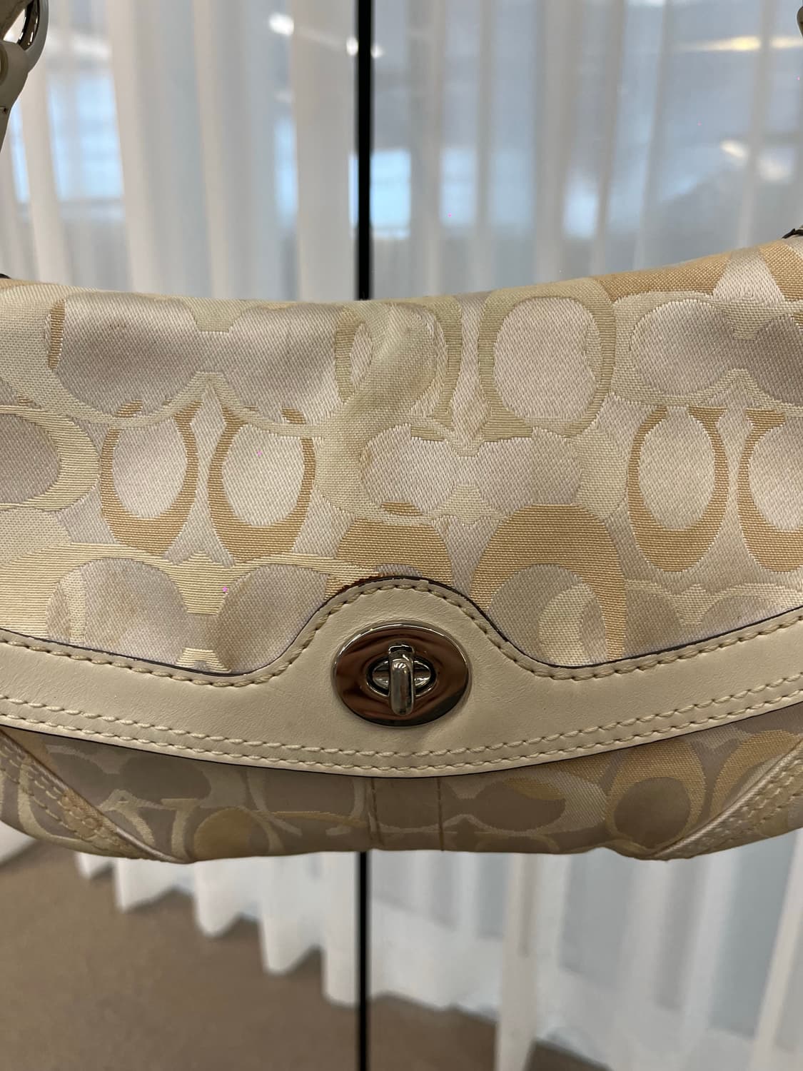 Coach Cream White Shoulder Bag 상품이미지7