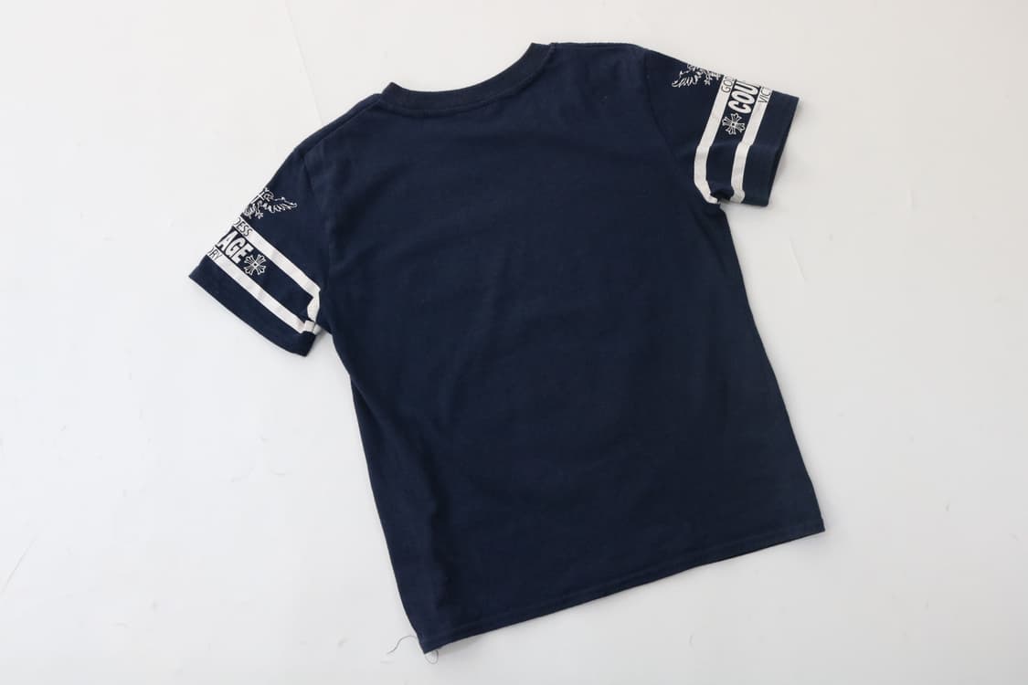 CISALPIN 시살핀 빈티지 그래픽 고딕 크로스 네이비 반팔 티셔츠 상품이미지7