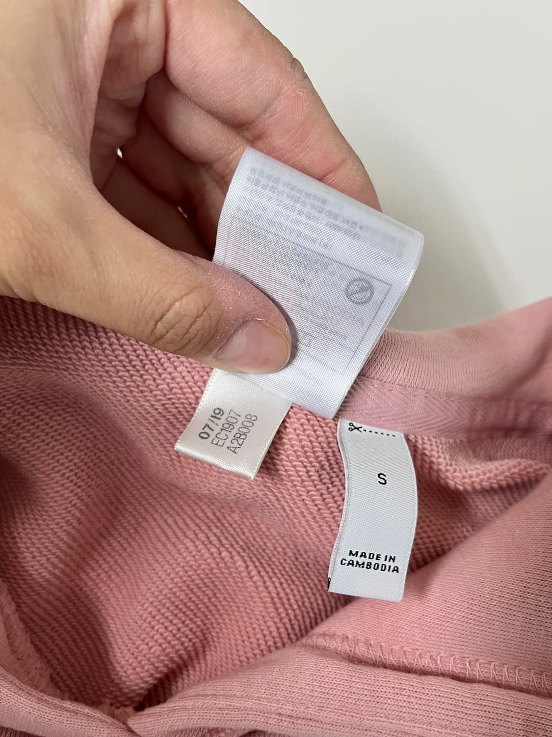 S) 아디다스 여성 후드 티셔츠 핑크 상품이미지7