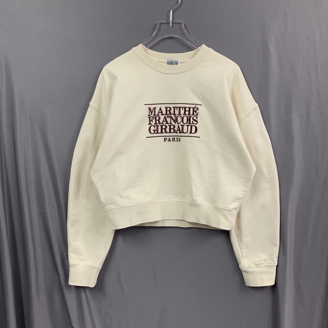 M 마리떼프랑소와저버 클래식 로고 크롭 맨투맨 상품이미지1