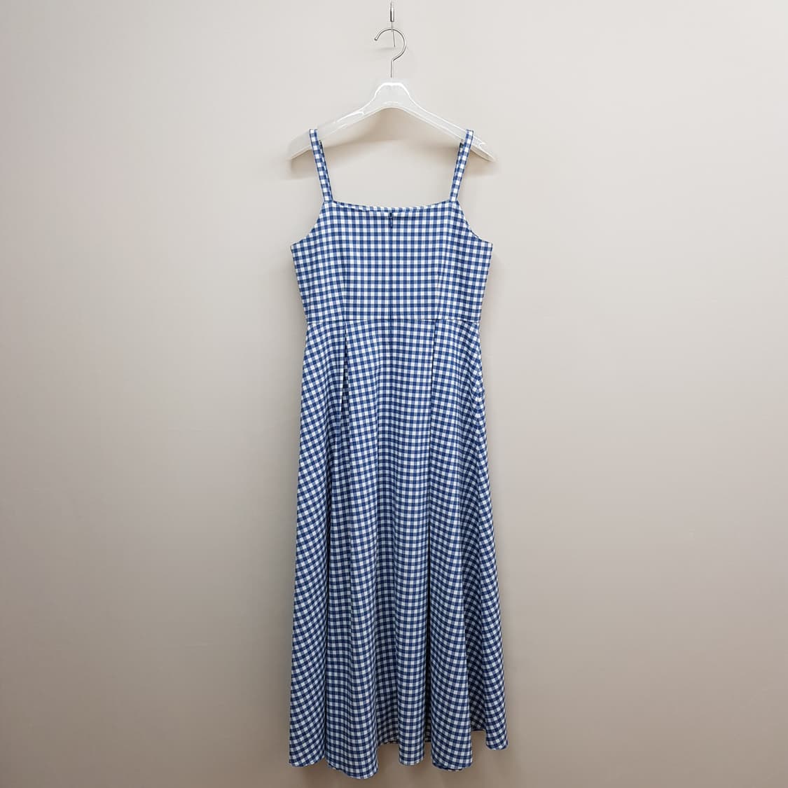 오르 깅엄체크 슬리브리스 원피스 XS사이즈 상품이미지4