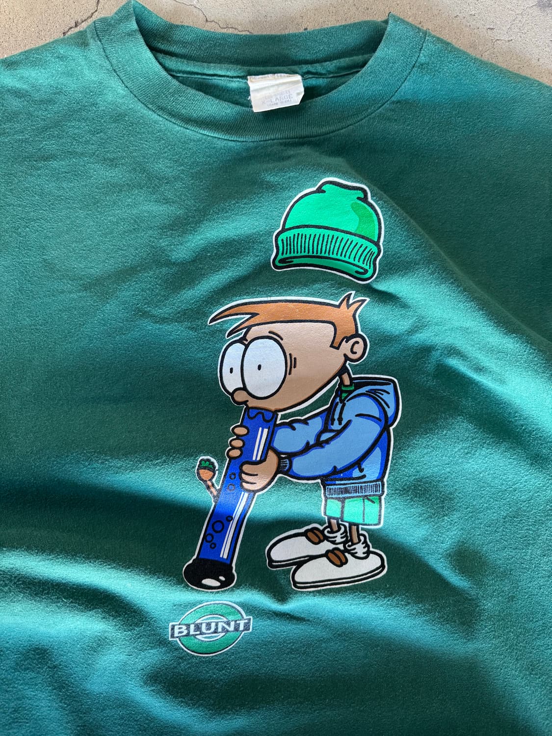 150$ 빈티지 Blunt 셔츠 그린 XL 상품이미지2