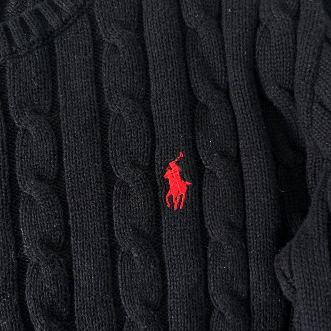 W 95 폴로랄프로렌 블랙 꽈배기 니트 상품이미지3