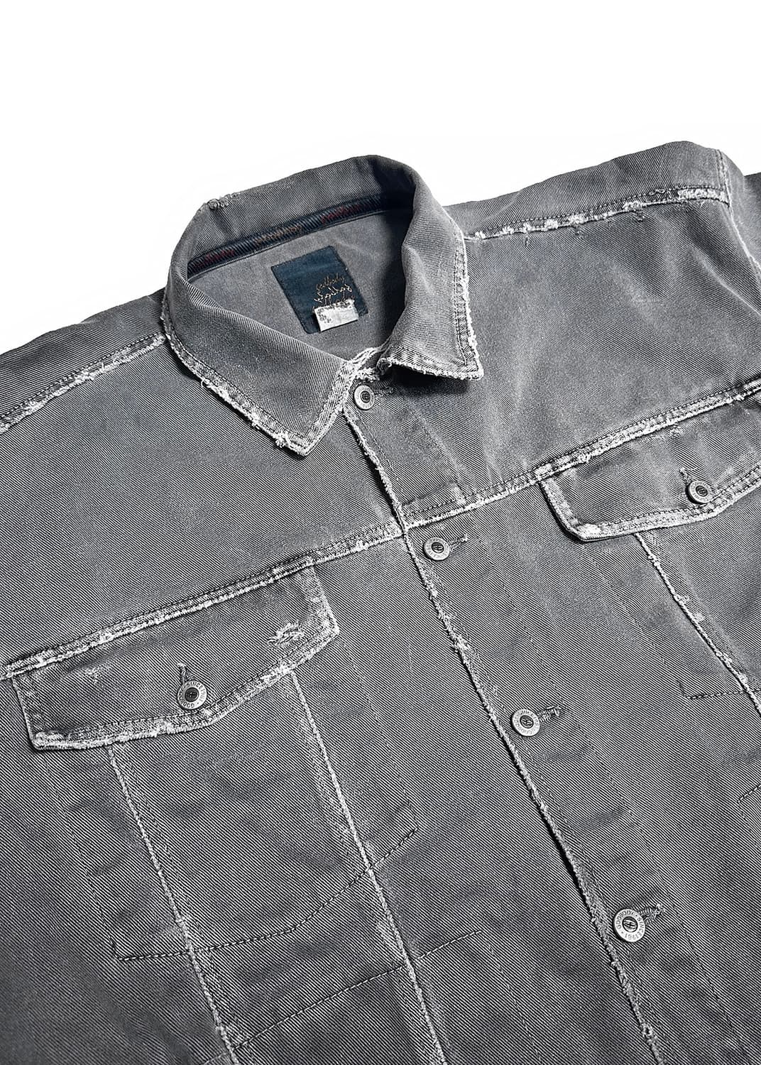 빈티지 자수 데님트러커자켓 상품이미지7